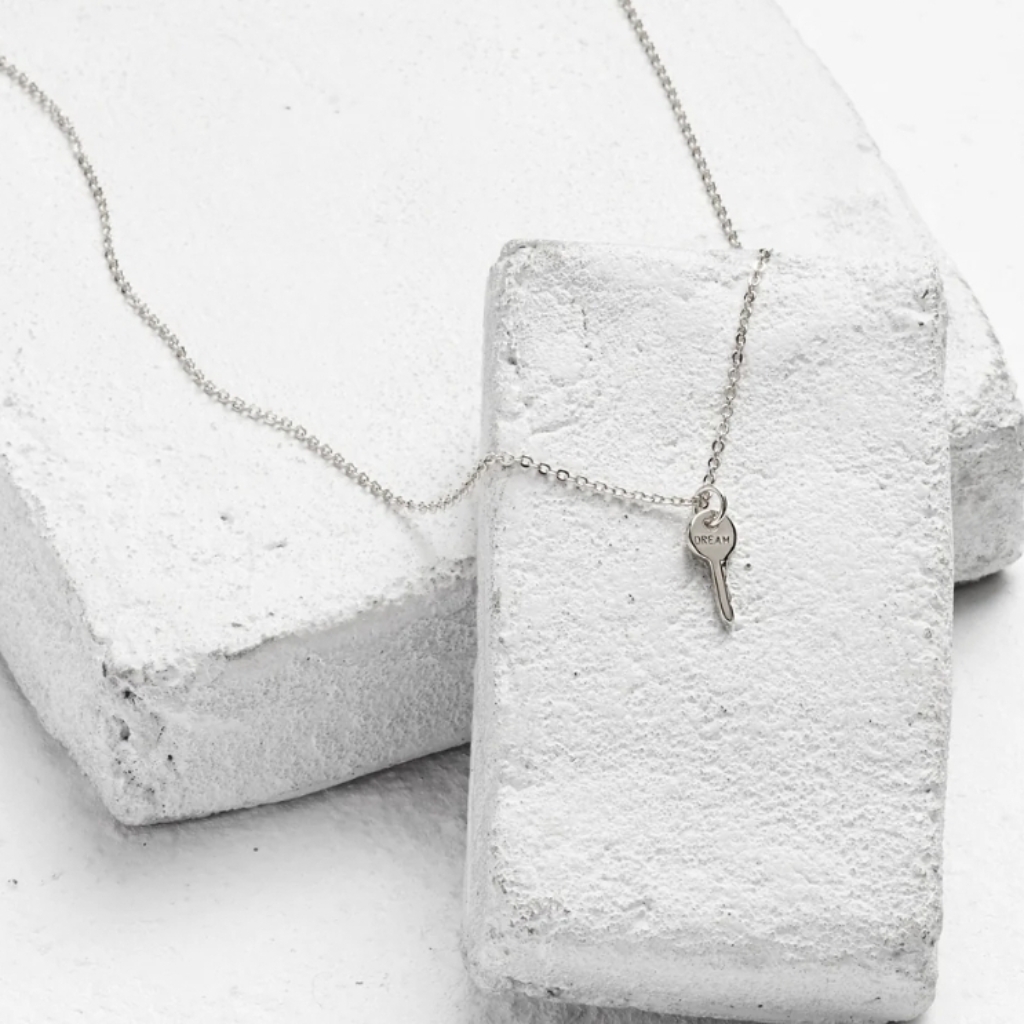 The Giving Keys Silver Key Necklace 